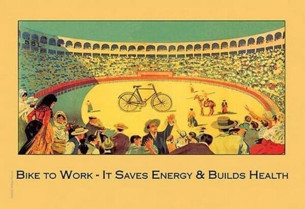 Bike to Work by Wilbur Pierce - Art Print