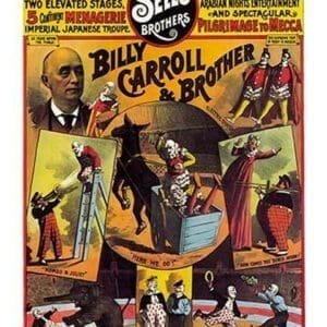 Billy Carroll and Brother (Clowns): Sells Brothers Circus - Art Print