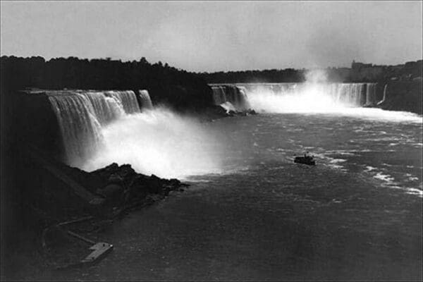 Bird's-eye view of Niagara Falls by George Barker - Art Print