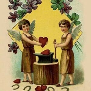 Blacksmiths Making Hearts - Art Print