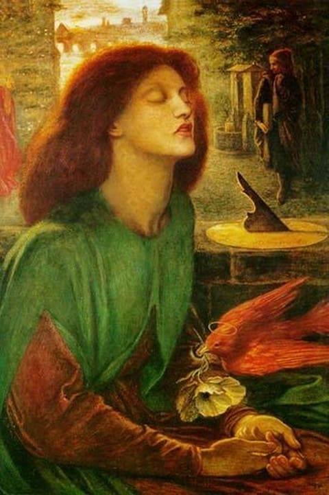 Blessed Beatrice (Beatrix) by Dante Gabriel Rossetti - Art Print