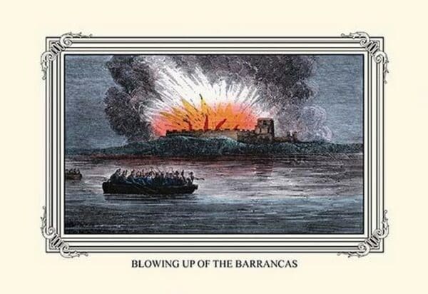 Blowing Up the Barrancas by Devereux - Art Print