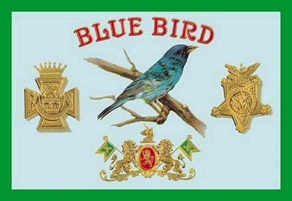 Blue Bird Cigars - Art Print