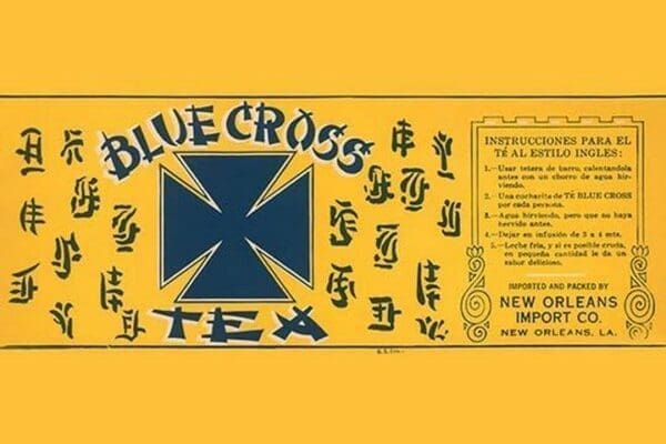 Blue Cross Tea - Art Print