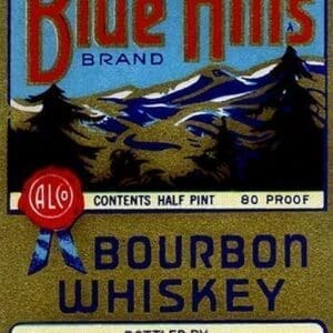 Blue Hills Bourbon Whiskey - Art Print