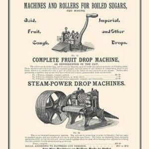 Boiled Sugar Roller & Steamed Powered Drop Machines - Art Print