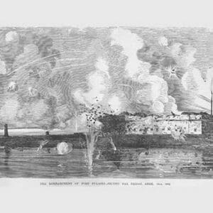 Bombardment of Fort Pulaski by Frank Leslie - Art Print