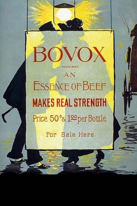 Bovox Trademark - An Essence of Beef Makes Real Strength by Bovox - Art Print