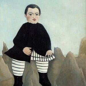 Boy On the Rocks by Henri Rousseau - Art Print