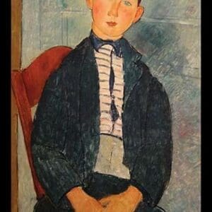 Boy in Striped Sweater by Amadeo Modigliani - Art Print