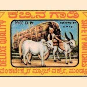 Brahma Bulls and Cart - Art Print