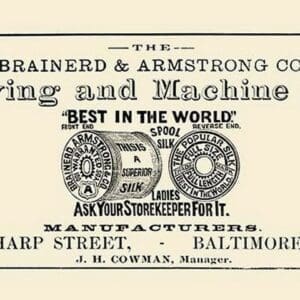 Brainerd & Armstrong Co. Sewing and Machine Silk - Art Print