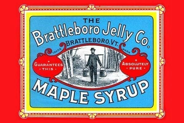 Brattleboro Jelly Co. Maple Syrup - Art Print