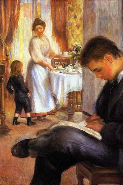 Breakfast at Berneval by Pierre-August Renoir - Art Print