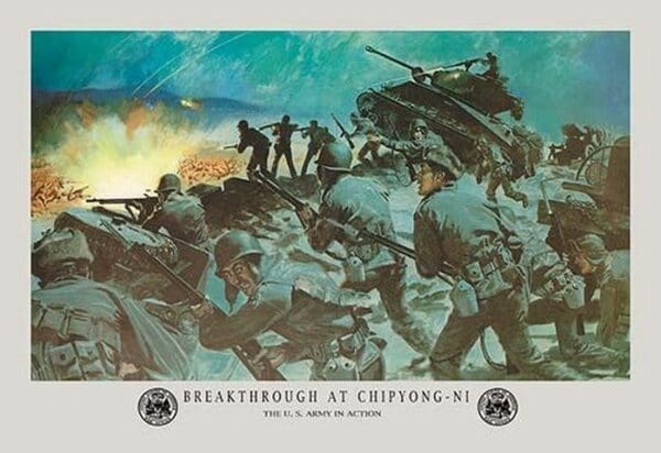 Breakthrough at Chipyong-Ni by H. Charles McBarron Jr. - Art Print