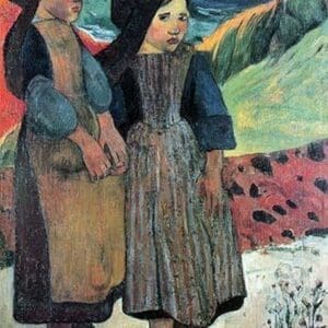 Breton Near sea by Paul Gauguin - Art Print