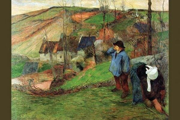 Breton Shepherd by Paul Gauguin - Art Print