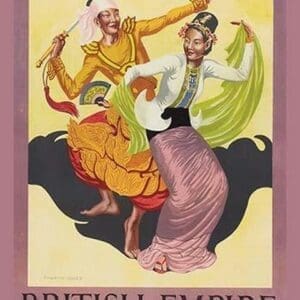 British Empire Exhibition - Burmese Dance - Art Print