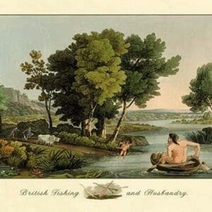 British Fishing and Husbandry - Art Print