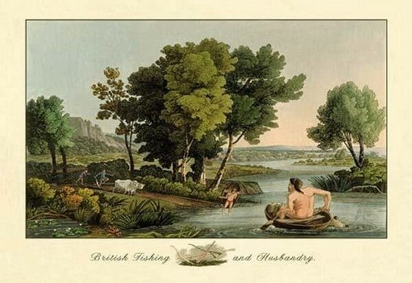 British Fishing and Husbandry - Art Print