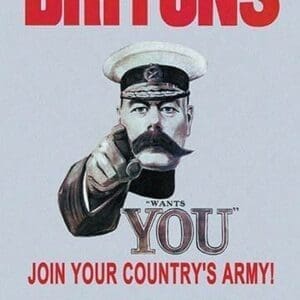 Britons: Join Your Country's Army by Alfred Leete - Art Print