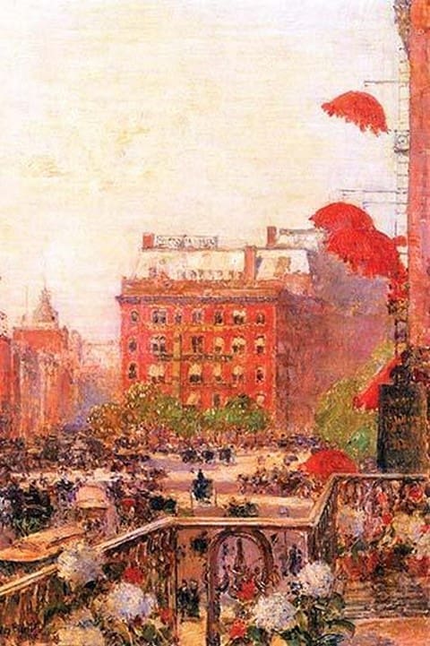 Broadway and Fifth Avenue by Frederick Childe Hassam - Art Print