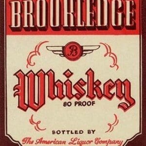 Brookledge Whiskey - Art Print