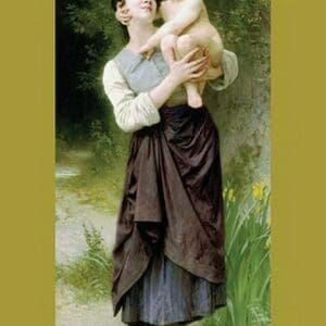 Brother And Sister by William Bouguereau - Art Print