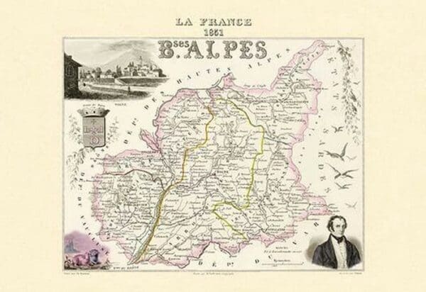 Bses Alpes by Par M. Vuillemin - Art Print