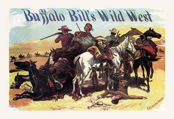 Buffalo Bill: Besieged Cowboys - Art Print