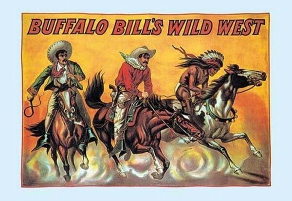 Buffalo Bill: Three Riders - Art Print