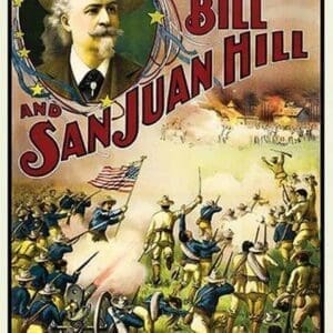 Buffalo at San Juan Hill - Rough Riders Heroic Charge - Art Print