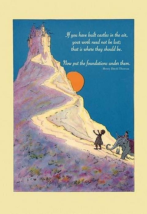 Build Castles in the Air by Wilbur Pierce - Art Print