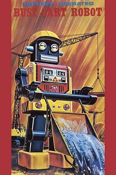 Busy Cart Robot - Art Print