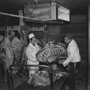 Butcher shop by Ansel Adams - Art Print