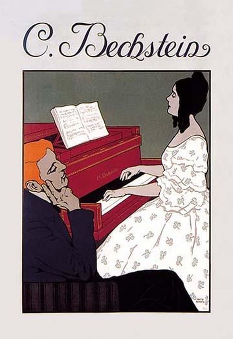 C. Bechstein - Music Lesson - Art Print