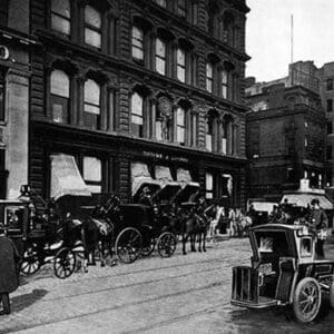 Cabs Outside of Tiffany & Co.