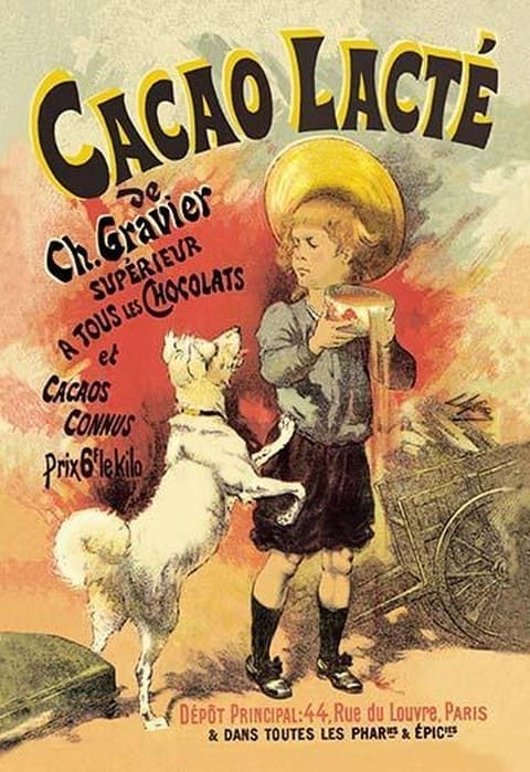 Cacao Lacte de Ch. Gravier Superieur - Art Print