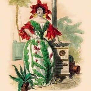 Cactus by J.J. Grandville - Art Print