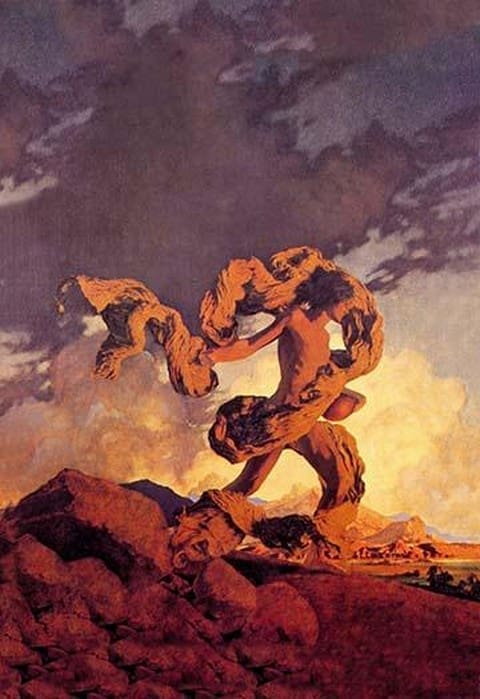 Cadmus Sowing the Dragon's Teeth by Maxfield Parrish - Art Print