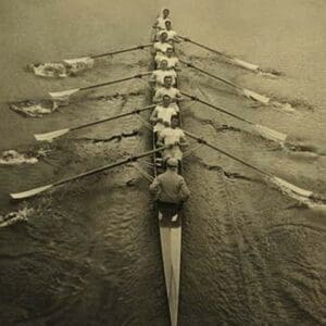 Cambridge Crew Rows their way in Competition - Art Print