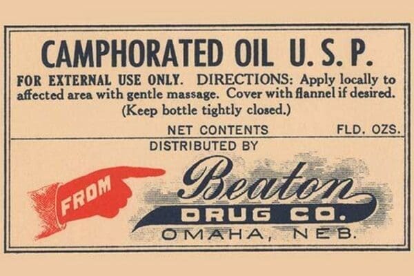 Camphorated Oil U.S.P. #2 - Art Print