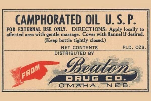 Camphorated Oil U.S.P. - Art Print