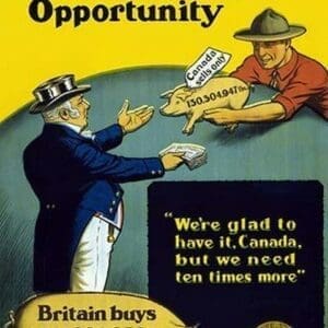 Canada's Pork Opportunity by E. Henderson - Art Print