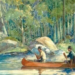 Canoe Catch by William Hamilton Hope - Art Print