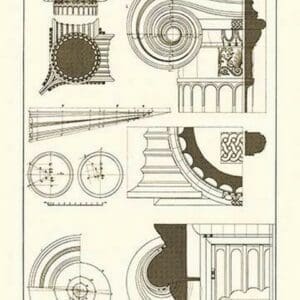 Capitals of the Erechtheum by J. Buhlmann - Art Print