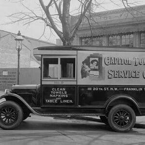 Capitol Towel Service Company Truck in DC - Art Print