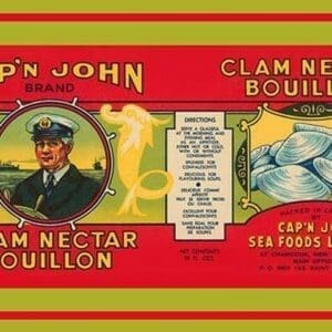 Cap'n John Brand Clam Nectar Bouillon - Art Print