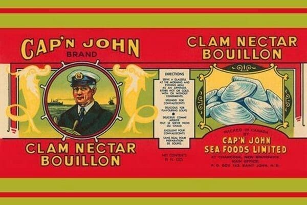 Cap'n John Brand Clam Nectar Bouillon - Art Print