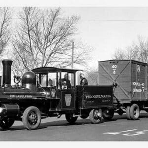 Car Pulling Train Car